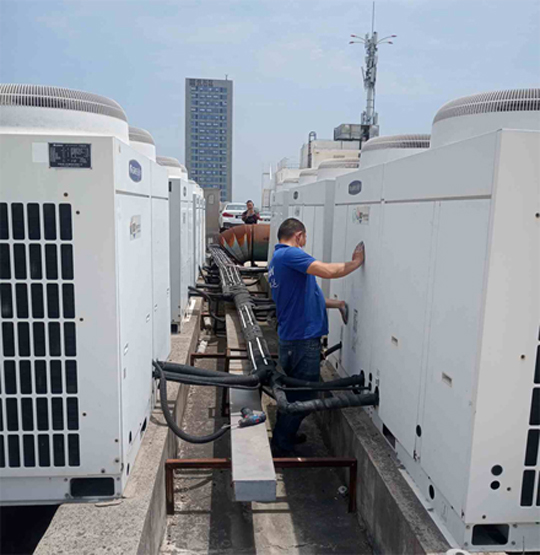 双台子中央空调制热和不制冷系统维修方法